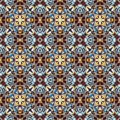 Abstract mosaic art pattern. Seamless ornament.