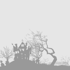 house of monsters (black-white)
