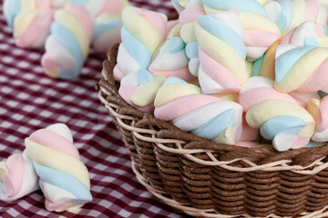 Multicolored Marshmallows - Tasty, Colorful And Fluffy Marshmallows.