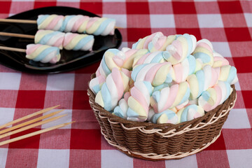 Multicolored Marshmallows - Tasty, Colorful And Fluffy Marshmallows.