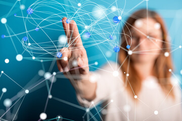 conference Digital Network and data concept 3d