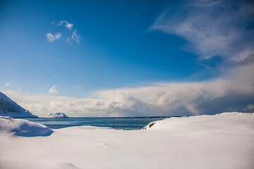 Winter in Lofoten Islands, Northern Norway
