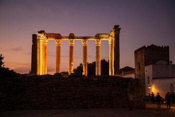 PORTUGAL ALENTEJO EVORA ROMAN TEMPLE