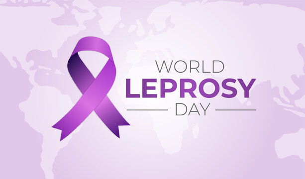 Light Purple World Leprosy Day Background Illustration