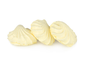 Meringue isolated on a white background