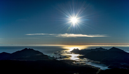 sunset over the ocean