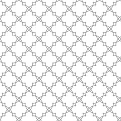 Geometric vector grid. Seamless abstract silver pattern. Modern background with lines