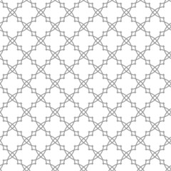 Geometric vector grid. Seamless abstract silver pattern. Modern background with lines