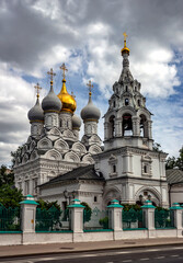 Fototapeta na wymiar St. Nicolas church in Moscow, Russia. Years of construction 1657—1672
