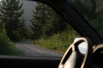 Taking the road less travelled. Dirt roads in British Columbia