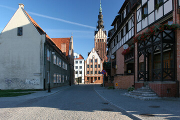 Obraz premium Old Townl in Elblag, Poland