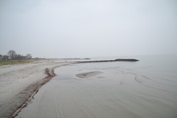 footprints on the beach