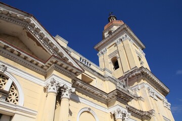 Fototapeta na wymiar Santiago de Cuba cathedral church
