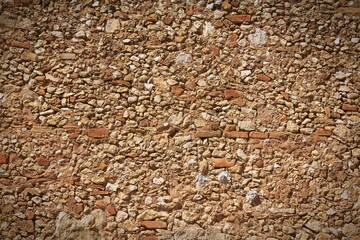 Brick and stone wall background