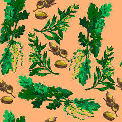 seamless floral pattern of multicolored patterns for the decoration of fabrics and paper decor