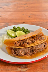 Birria Style Tacos Mexican Food Vertical