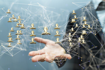 team hierarchy connection group digital