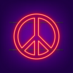 Peace world sign, great design for any purposes. Flat vector illustration. Happy people. World map icon.