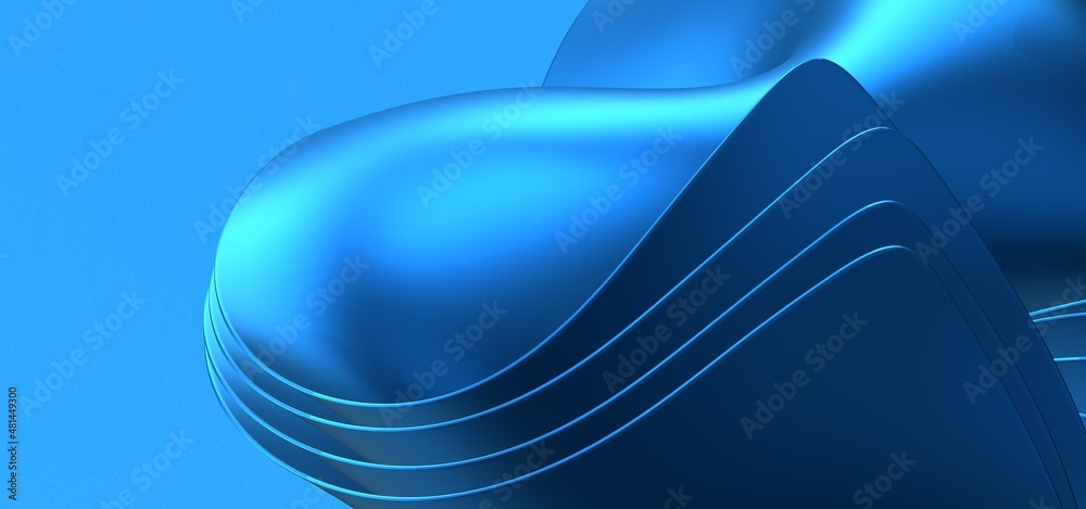 Poster abstract blue waves stripe pattern background