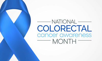 Colorectal Cancer awareness month is observed every year in March, is a disease in which cells in the colon or rectum grow out of control. Sometimes it is called colon cancer. Vector illustration