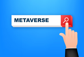 Metaverse search line technology concept. Future technology. Business concept