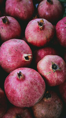 Pomegranates at the farmer's market 