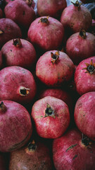 Pomegranates at the farmer's market 
