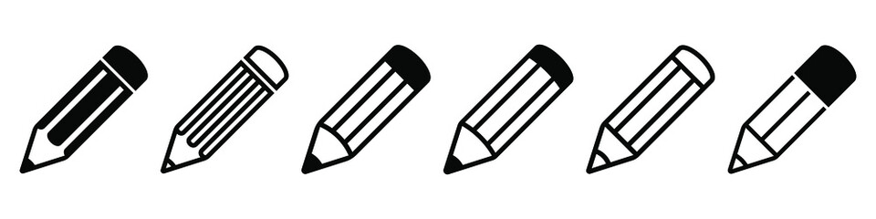 Pencil icon vector.
