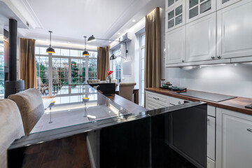 Stylish domestic kitchen interior