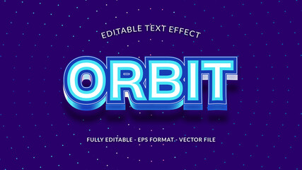 Orbit Editable Text Effect with Arrangement of Stars