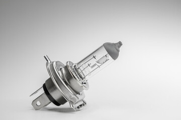 light bulb H4 for car on white gray