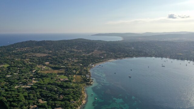 golfe de Saint-Tropez dans le var en Provence sud de la France