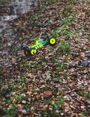 Radio controlled buggies cars race, process of  rc wireless model toy car rally off road outdoor race competition