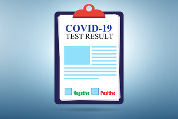Concept of coronavirus covid-19 test