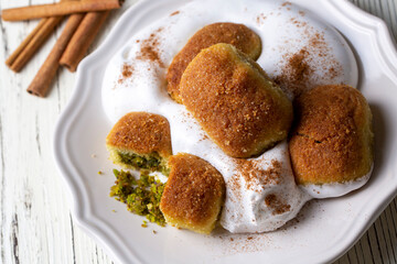 Kerebic dessert, Turkish cuisine (Turkish; Krebic dessert) Famous dessert of Mersin region