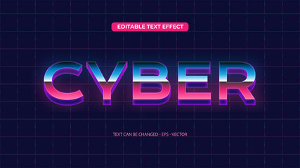 Cyber Retro Text Effect