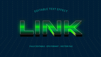 Link Editable Text Effect