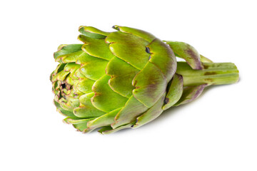 Obraz premium Artichoke vegetables on the white background