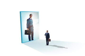 Obraz premium Young businessman in alter ego concept