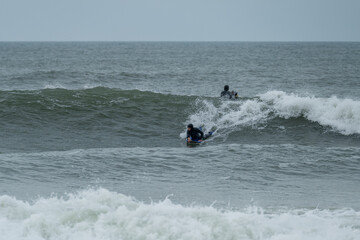 Bodyboarder performing a 360 trick