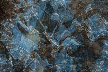 Kristalline Eisstruktur, abstrakt