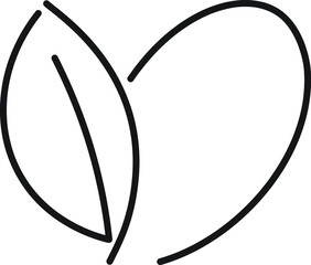 illustration of symbol. Heart icon