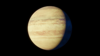 gelber sci-fi planet © R. S.