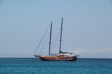 Fototapeta na wymiar In the Aegean Sea