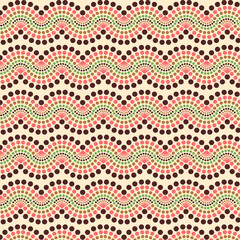 colored waves on a yellow background. vector