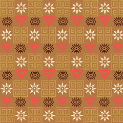 seamless background of elements in ethnic style