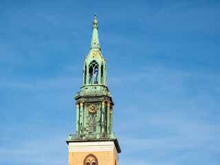 Fototapeta na wymiar View of St. Mary's Church in Berlin.