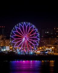 ferris wheel in the night