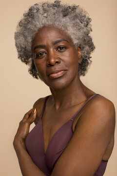 Studio Portrait Of Mature Woman