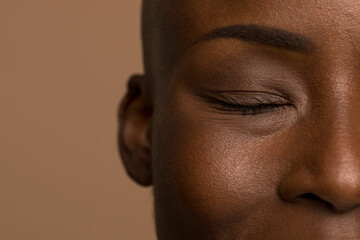 Close-up of woman's face © Cultura Creative